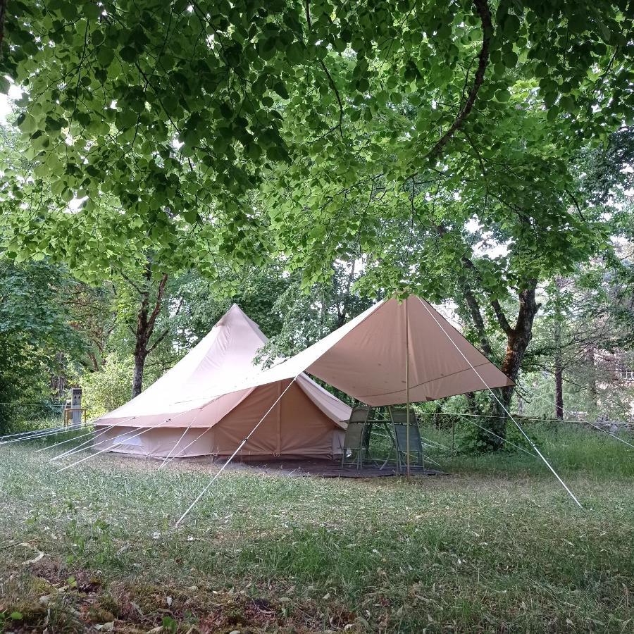 Camping Le Bel Air Mobil Home Le Cornouiller 4 Personnes Limogne-en-Quercy Esterno foto